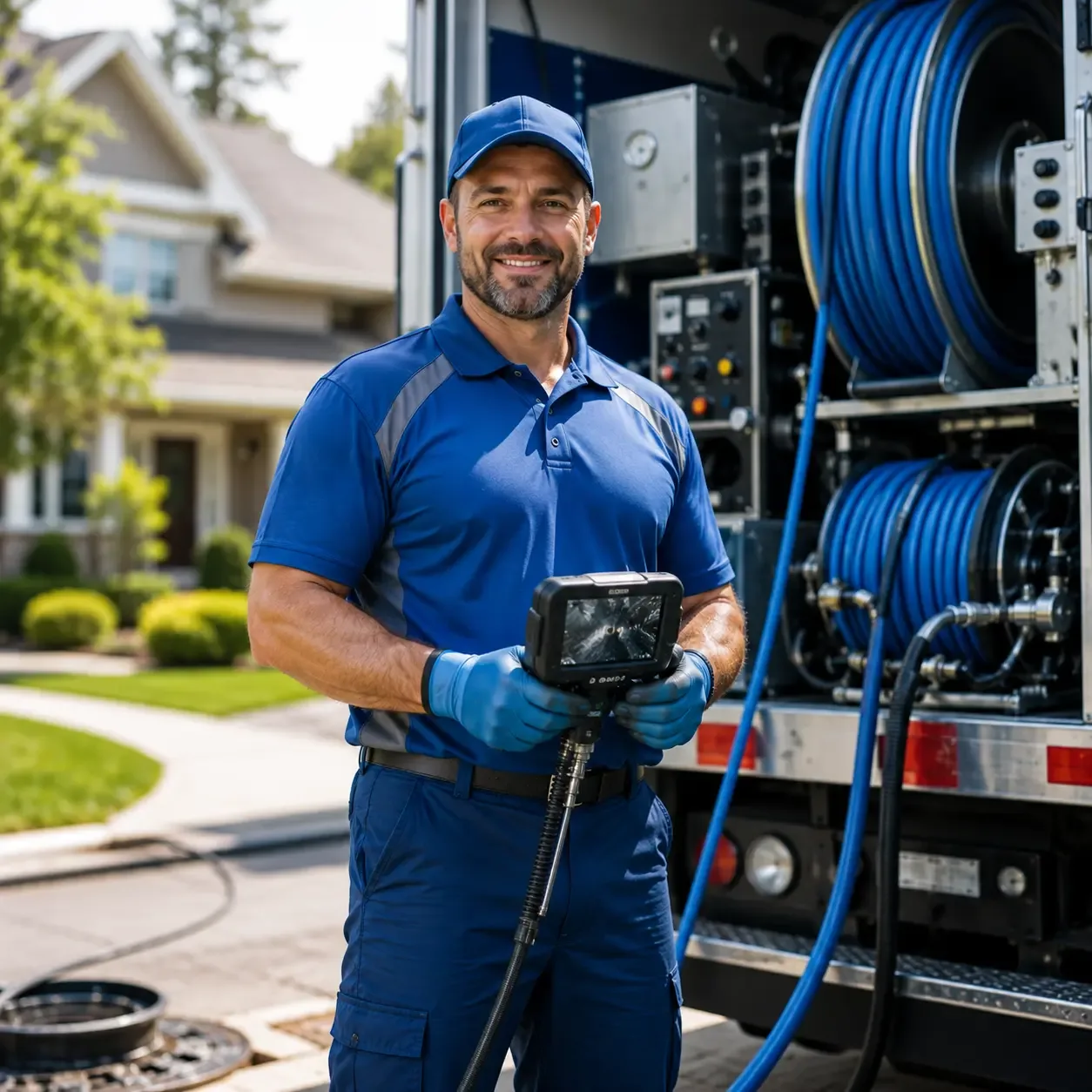Local outdoor drain cleaning specialists in Kingsville, OH